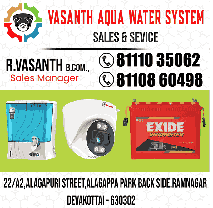Vasanth cctv camera dealers in devakottai