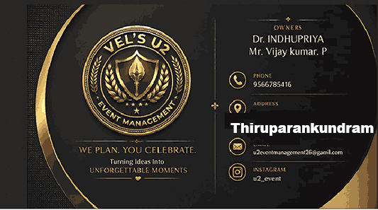 Vels U2 event management companies in thiruparankundram