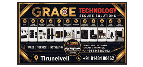 Grace technology cctv camera dealers in melapalayam Tirunelveli