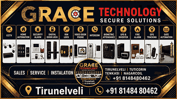Grace technology cctv camera dealers in perumalpuram Tirunelveli